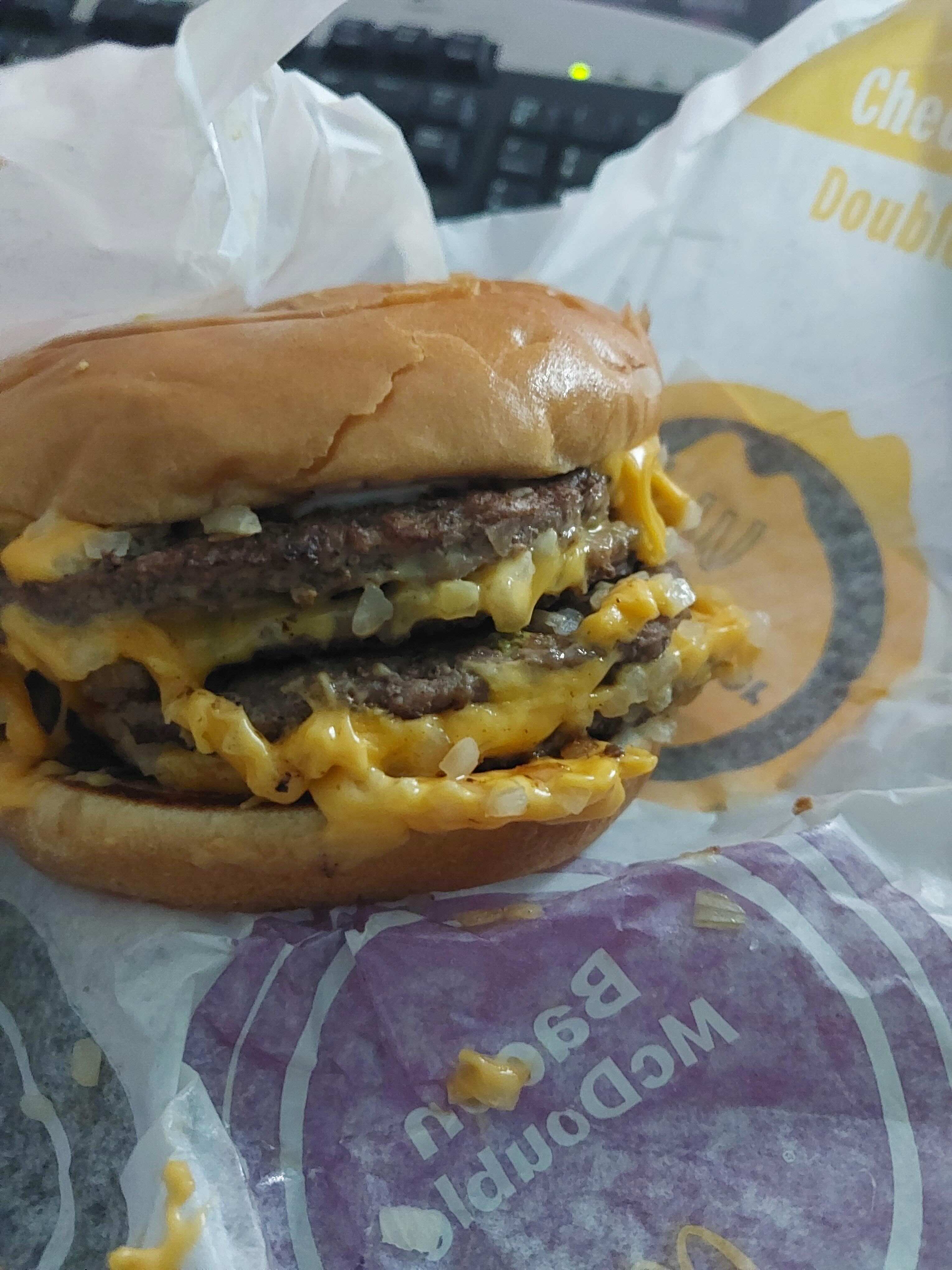 Double cheeseburger upgrade